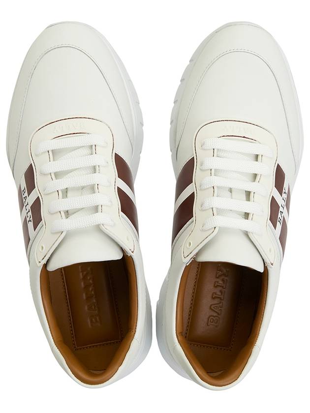 Bronnye Low-Top Sneakers White - BALLY - BALAAN 3