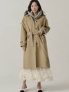 Influencer Seyoung wh Butter Raglan Wool Handmade Long Coat Yellow - SORRY TOO MUCH LOVE - BALAAN 2