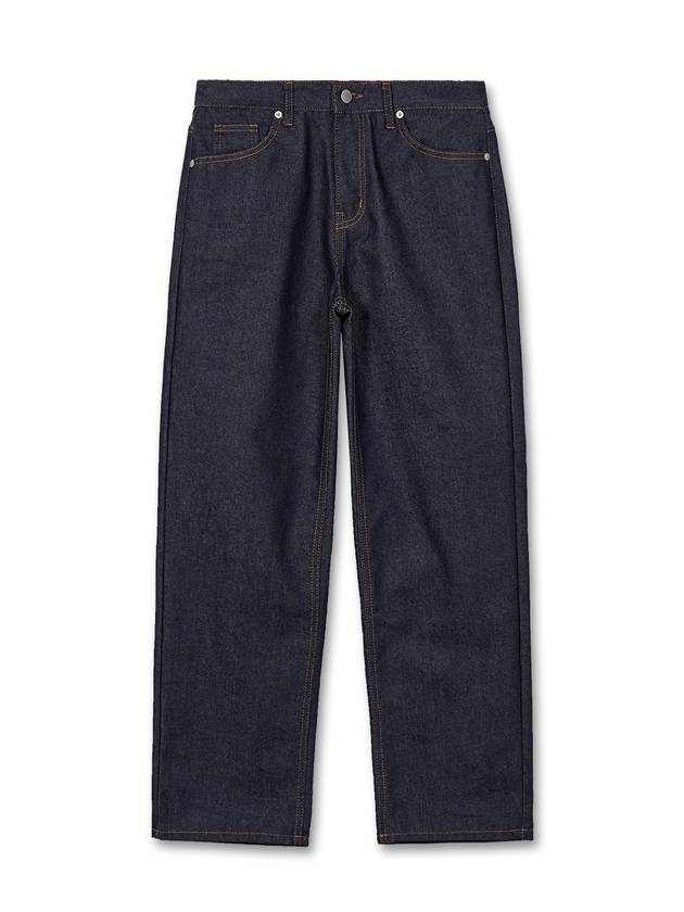 Semi-wide raw denim pants INDIGO - WEST GRAND BOULEVARD - BALAAN 2