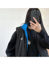 Graffiti Reversible Puffer Vest Mid Blue Black - STUSSY - BALAAN 9