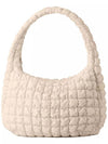 Quilted Oversized Shoulder Bag Beige - COS - BALAAN 3