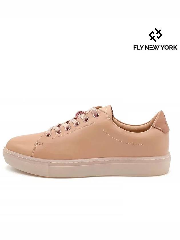 Central leather women s sneakers rose gold FNW2310 - FLYNEWYORK - BALAAN 1