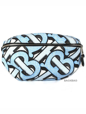 BR Painting Cross Bag Hip Sack Sky Blue BR42BG001 - BURBERRY - BALAAN 1