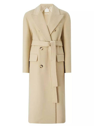 Tresa Belted Virgin Wool Coat Beige 20160129 085 - MAX MARA SPORTMAX - BALAAN 1