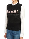 Cotton Rope Vest Black - GANNI - BALAAN 3