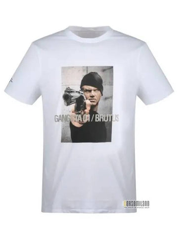 Men s Claudius Gangster White Short Sleeve T shirt 1156300 - NEIL BARRETT - BALAAN 1