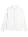 Hidden Button Long Sleeve Shirt White - AMI - BALAAN 2