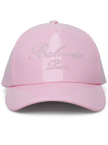 Balmain Pink Polyester Cap - BALMAIN - BALAAN 1