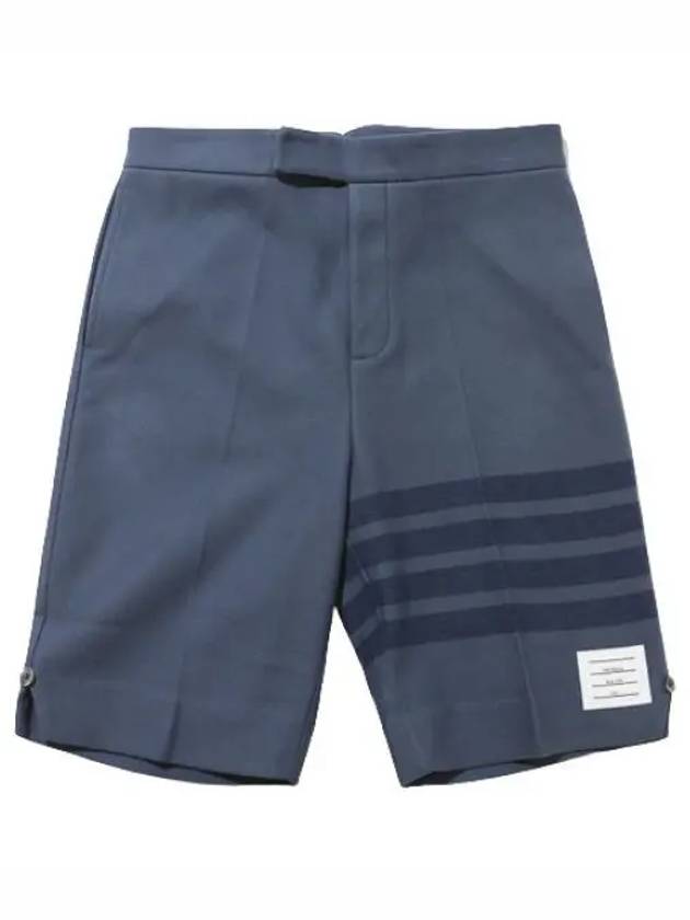 Tonal diagonal stripe double face tech twill shorts short pants - THOM BROWNE - BALAAN 1