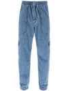 Vanni Cargo Denim Jeans Blue - ISABEL MARANT - BALAAN 2