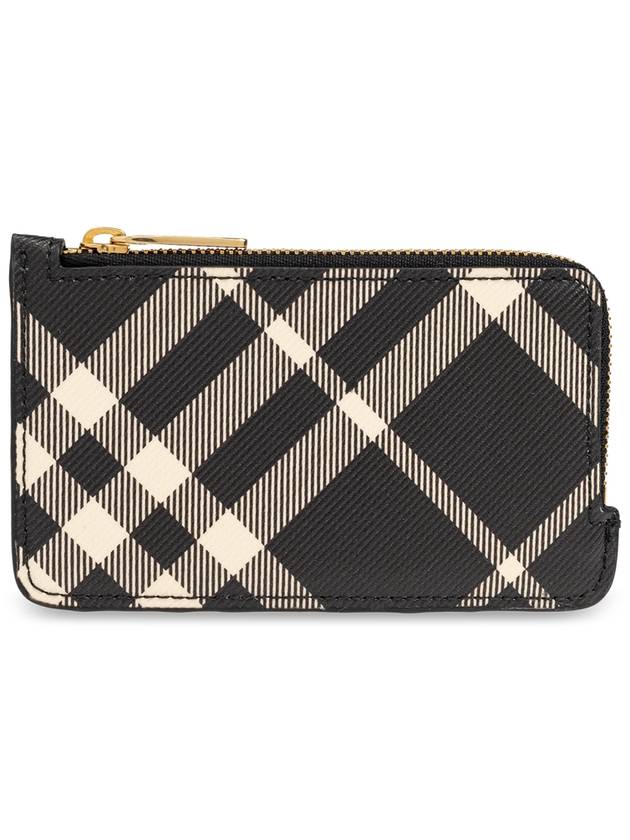 Check Conner Zip Card Wallet Black - BURBERRY - BALAAN 2