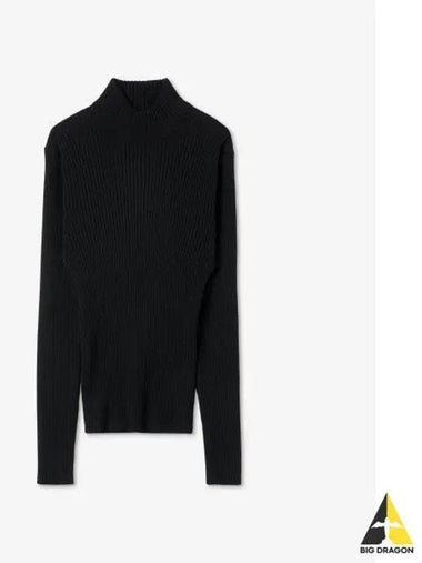 Rib turtleneck knit black 3017999 - SUNFLOWER - BALAAN 1