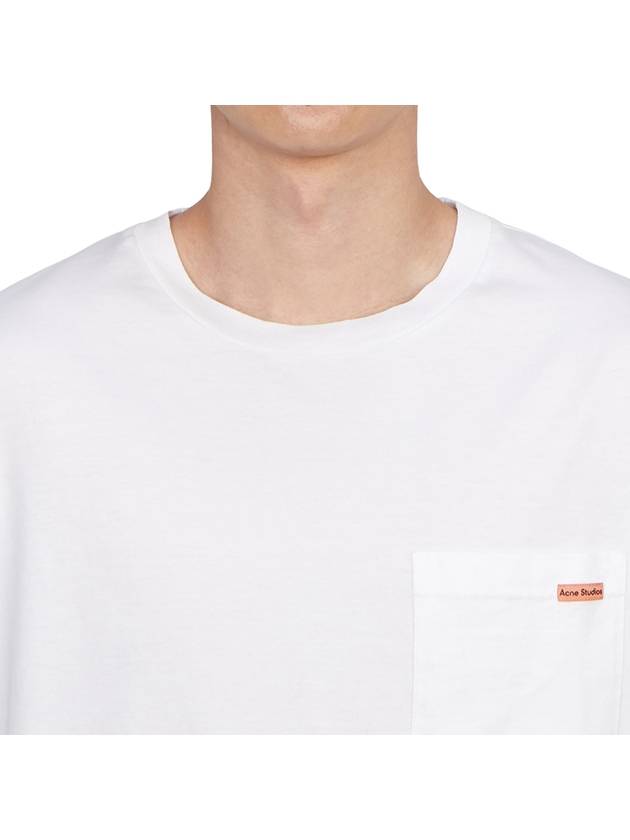 Logo Patch Short Sleeve T-Shirt White - ACNE STUDIOS - BALAAN 6