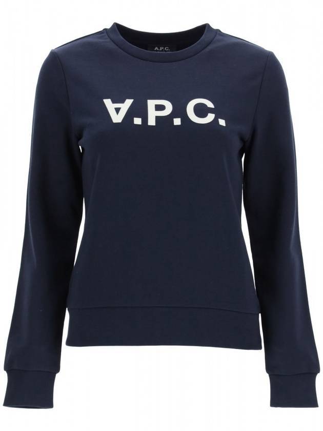 VPC Logo Sweatshirt Navy - A.P.C. - BALAAN 1