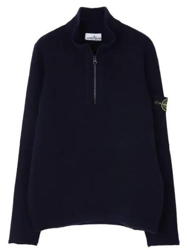 Knit lambswool half zip up regular fit - STONE ISLAND - BALAAN 1