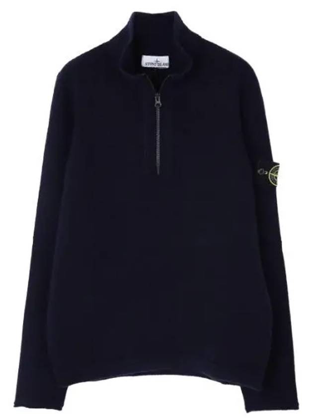 Lambswool half zip up knit regular fit men - STONE ISLAND - BALAAN 1