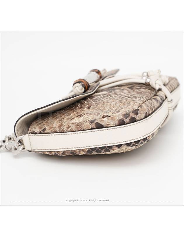 Bamboo python shoulder bag 235320 0904sva - GUCCI - BALAAN 6