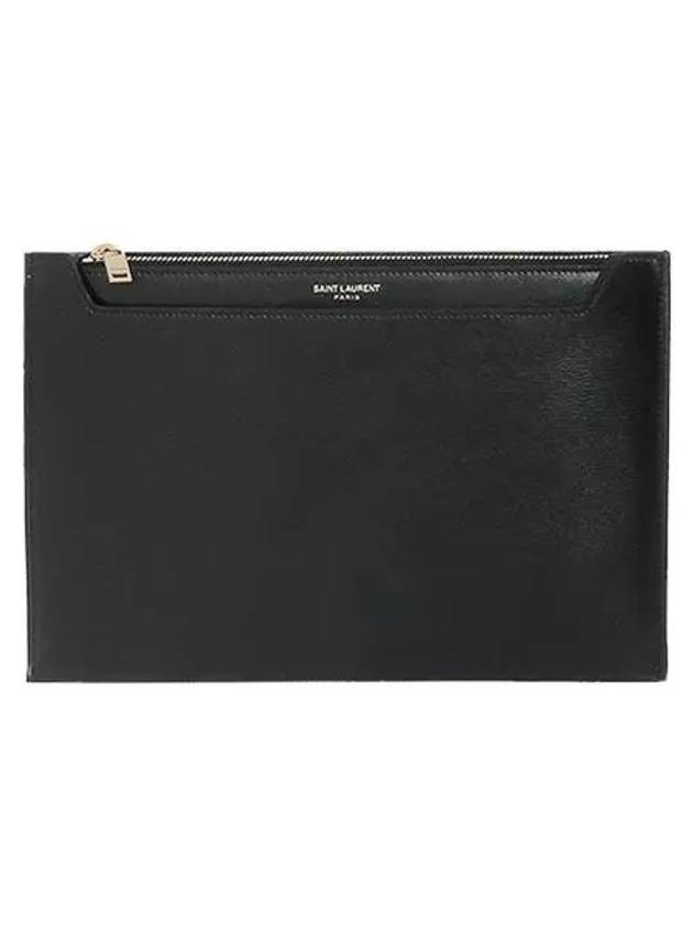 Catherine zipper pouch clutch bag black - SAINT LAURENT - BALAAN 2