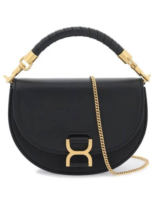 Marcie Leather Shoulder Bag Black - CHLOE - BALAAN 2