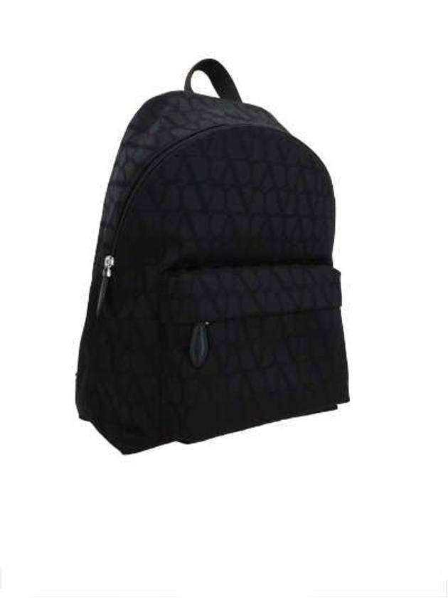 V Logo Backpack Black - VALENTINO - BALAAN 3