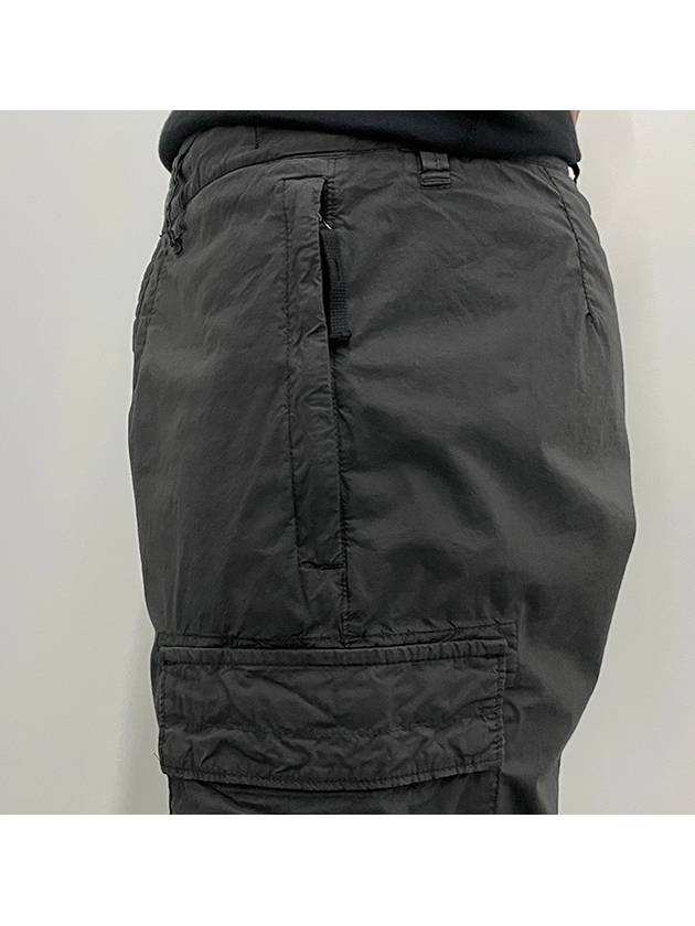 Light Stretch Cotton Bermuda Shorts Dark Grey - STONE ISLAND - BALAAN 7