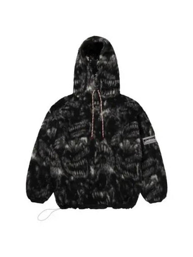 Aries oversized monster fleece hoodie black - ARIES - BALAAN 1