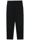 Men's Belted Two Tuck Loose Fit Slacks Black - SOLEW - BALAAN 3