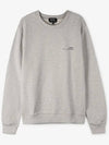 Item Logo Cotton Sweatshirt Grey - A.P.C. - BALAAN 3