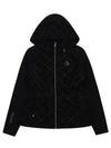 Women s sequin embroidery quilted knit sleeve padded jumper 1134LXWN BLACK - BLACK&WHITE - BALAAN 2