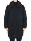 Polyester Micro Twill Long Down Parka Black - STONE ISLAND - BALAAN 2