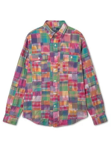 30 paid classic fit patchwork madras workshirt multi - POLO RALPH LAUREN - BALAAN 1