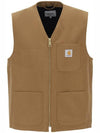 Arbor Cotton Canvas Vest Brown - CARHARTT WIP - BALAAN 2