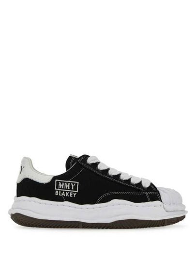 Blakey OG Sole Canvas Low Top Sneakers Black White - MAISON MIHARA YASUHIRO - BALAAN 2