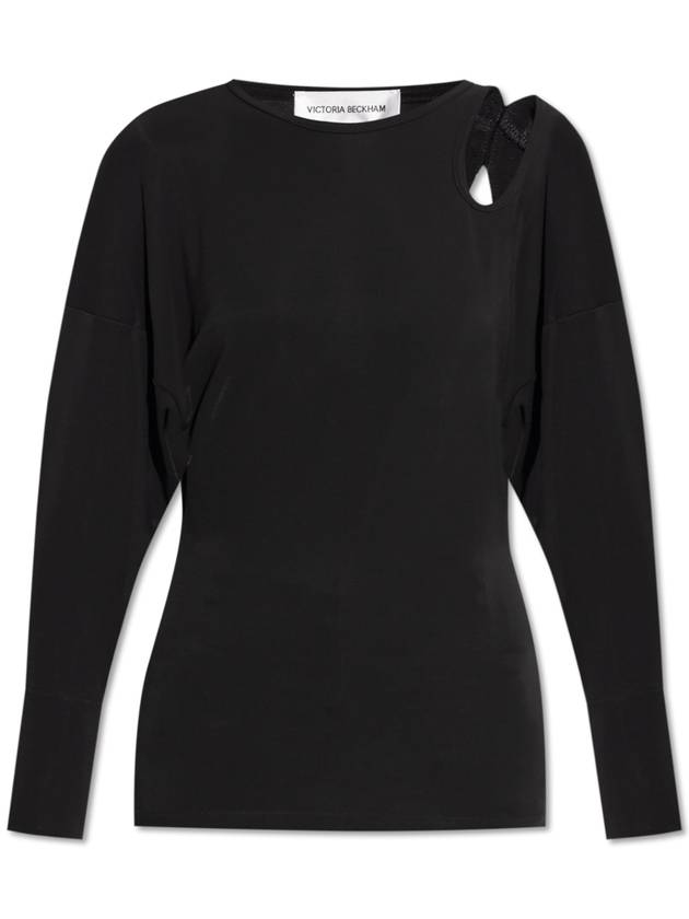 Victoria Beckham Top With Cut-Out, Women's, Black - VICTORIA BECKHAM - BALAAN 1