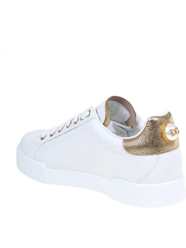 lettering Portofino sneakers white gold - DOLCE&GABBANA - BALAAN 5