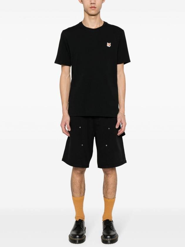 Fox Head Patch Classic Short Sleeve T-Shirt Black - MAISON KITSUNE - BALAAN 3