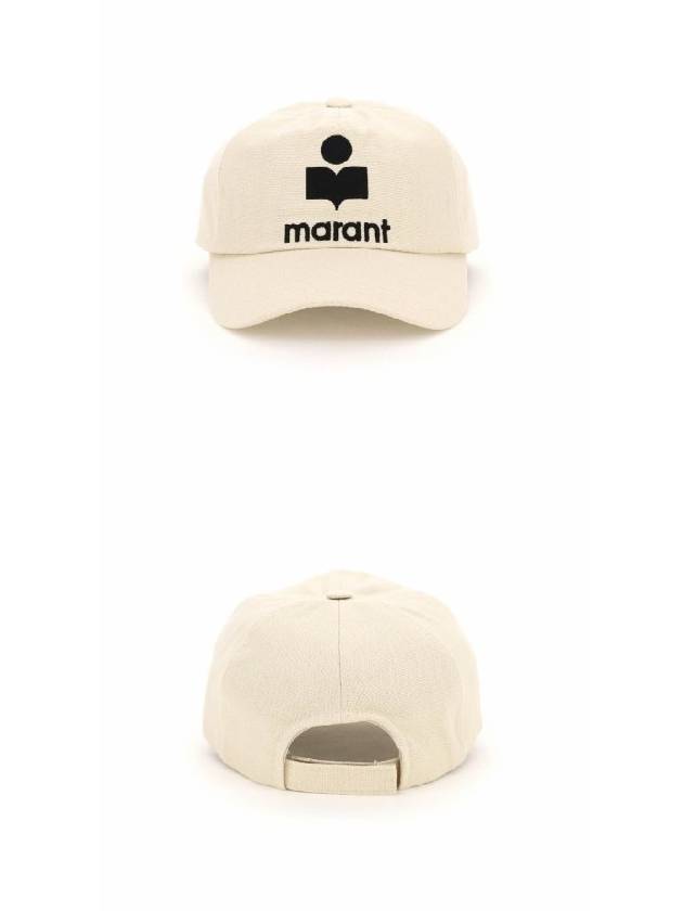 Tyron Logo Ball Cap Ecru - ISABEL MARANT - BALAAN 5