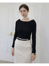 e Women's Lace Point Corduroy H-Line Skirt Cream Ivory - PRETONE - BALAAN 3