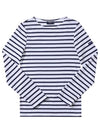 Minquiers Modern Stripe Long Sleeve T-Shirt Neige Marine - SAINT JAMES - BALAAN 2