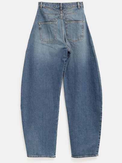 Barrel-Leg Jeans in Faded Denim - ALAIA - BALAAN 2