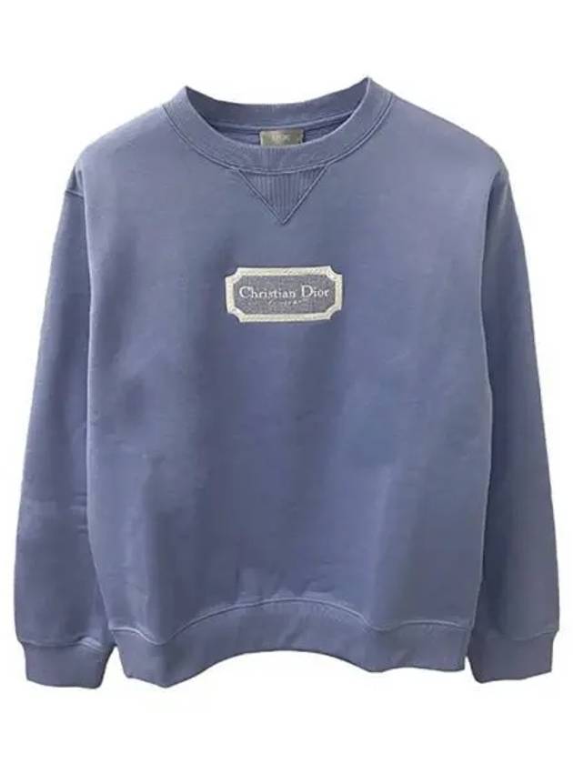 Logo Sweatshirt Blue - DIOR - BALAAN 2