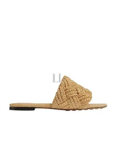 Lido Intrecciato Flat Slipper Beige - BOTTEGA VENETA - BALAAN 2