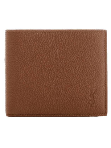 Cassandre Shadow Leather Half Wallet Fox - SAINT LAURENT - BALAAN 1