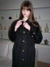 Parisian wool trench coat black - LETTER FROM MOON - BALAAN 5