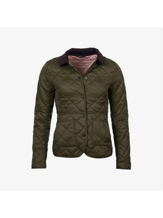 Deveron Quilting Jacket Pale Pink Olive - BARBOUR - BALAAN 2