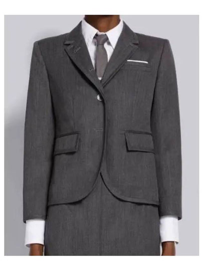 High Armhole Gabardine Wool Jacket Grey - THOM BROWNE - BALAAN 2