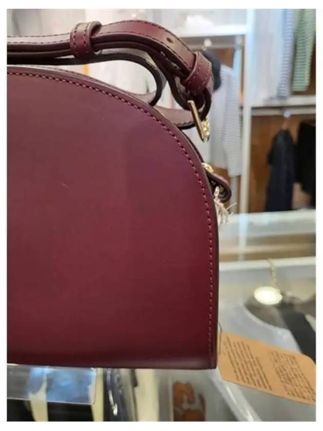 Demi Lune Half Moon Cross Bag Burgundy - A.P.C. - BALAAN 7