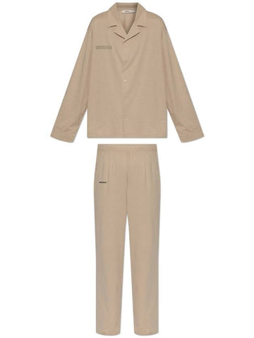 Pangaia Pyjama With Logo, Women's, Beige - PANGAIA - BALAAN 1