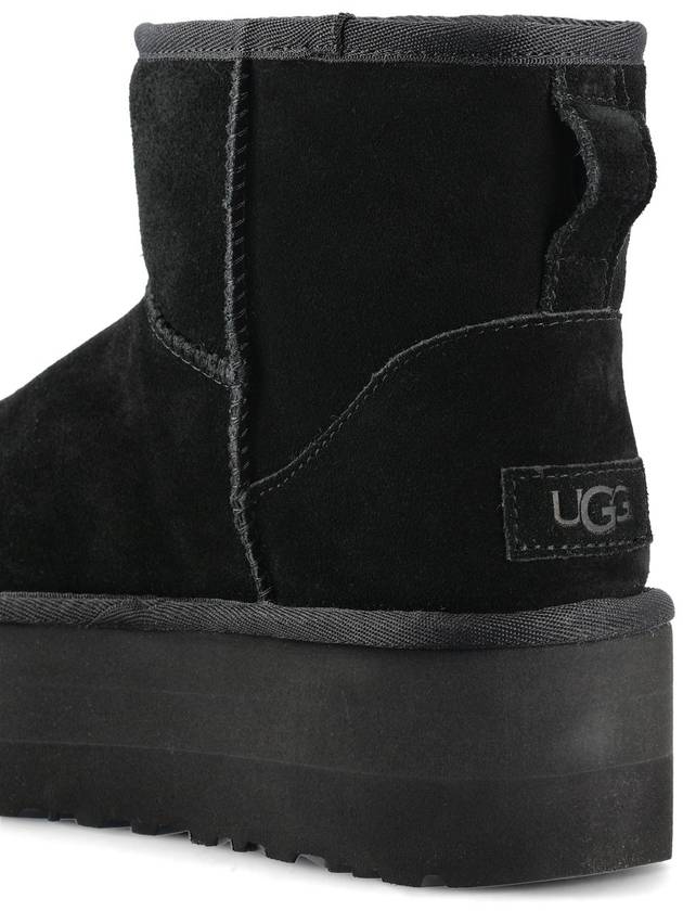 Classic Mini Platform Suede Winter Boots Black - UGG - BALAAN 5