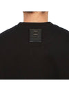 Leather Patch Sweatshirt Black - WOOYOUNGMI - BALAAN 9